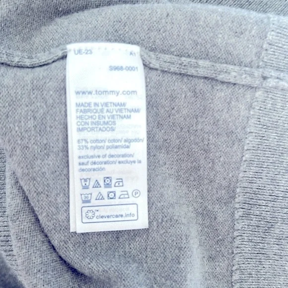 NWT- Tommy Hilfiger sweater women’s size small color gray - Picture 6 of 9